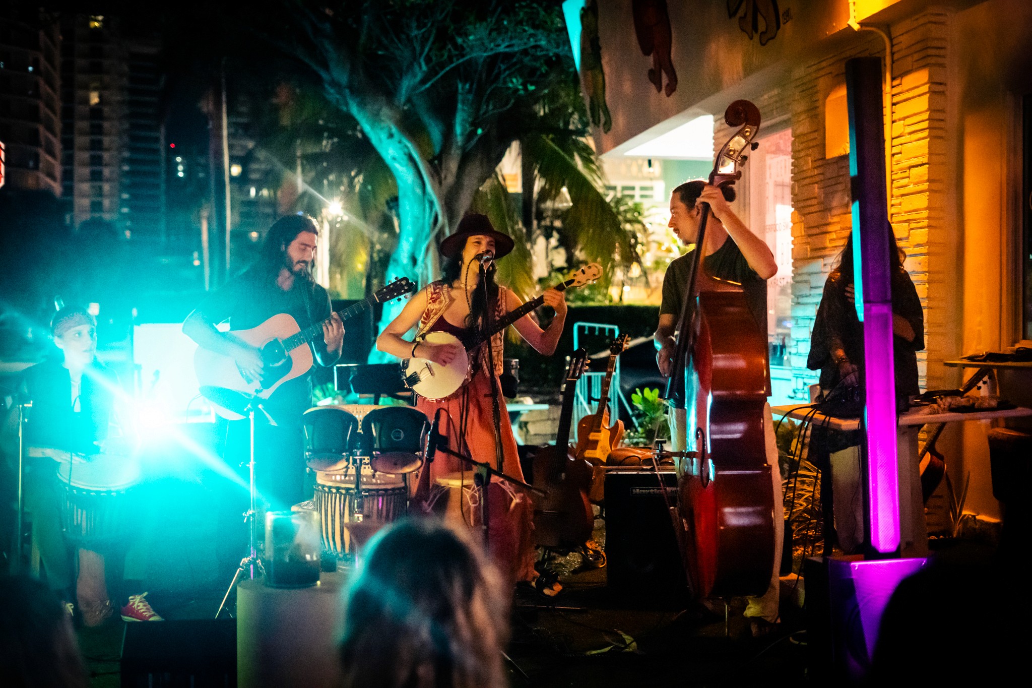Serene woman in nature