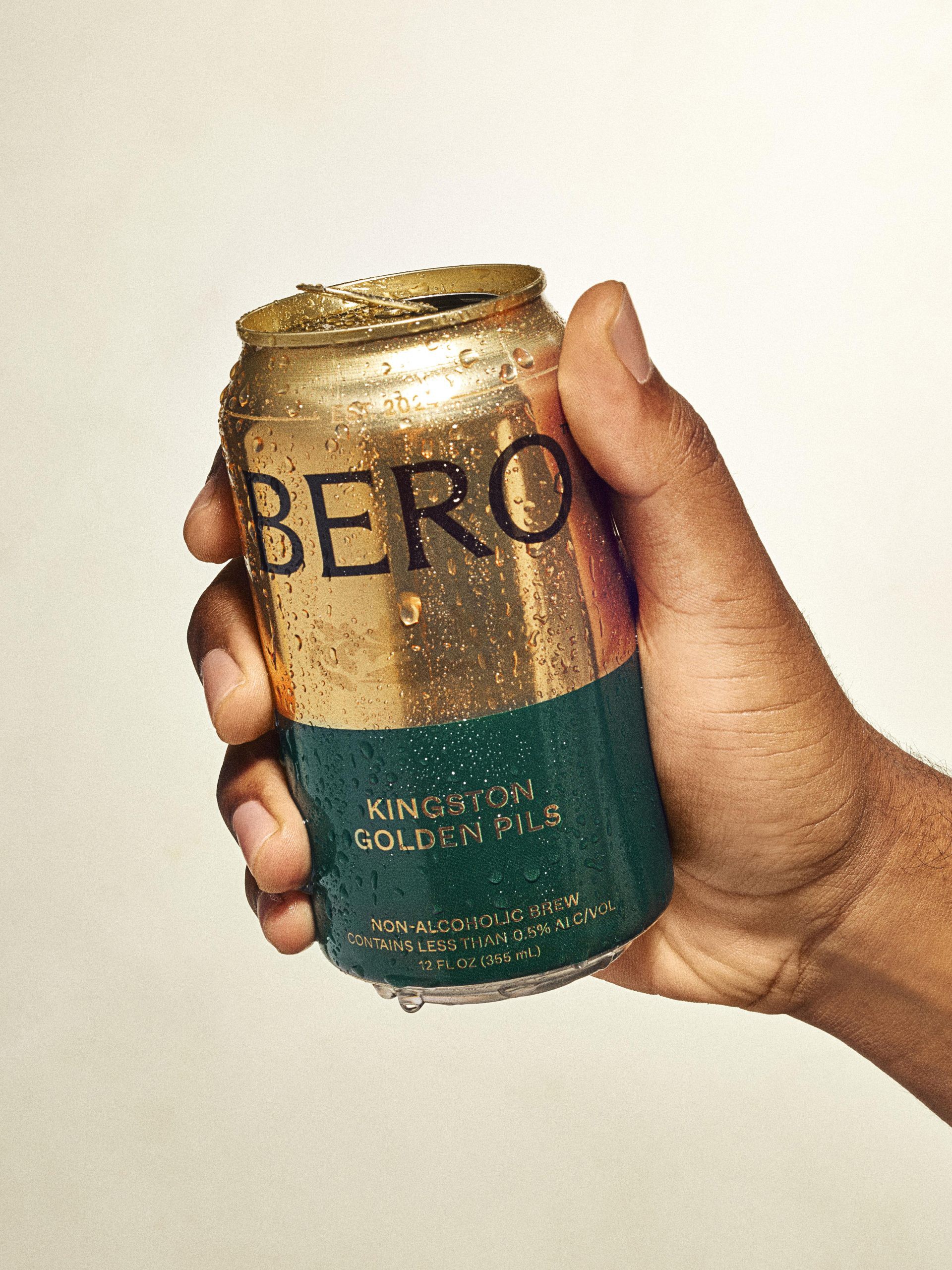 Abstract streaks of orange and blue light