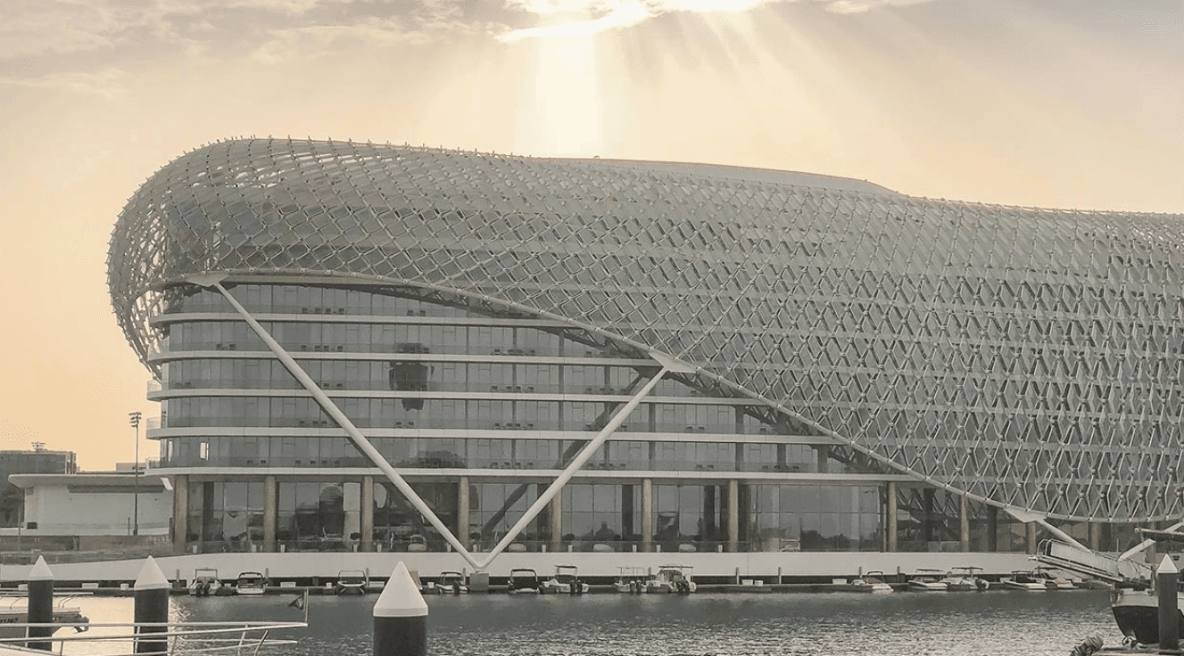 The Yas Marina Circuit featuring the city’s prided Formula 1 Grand Pix