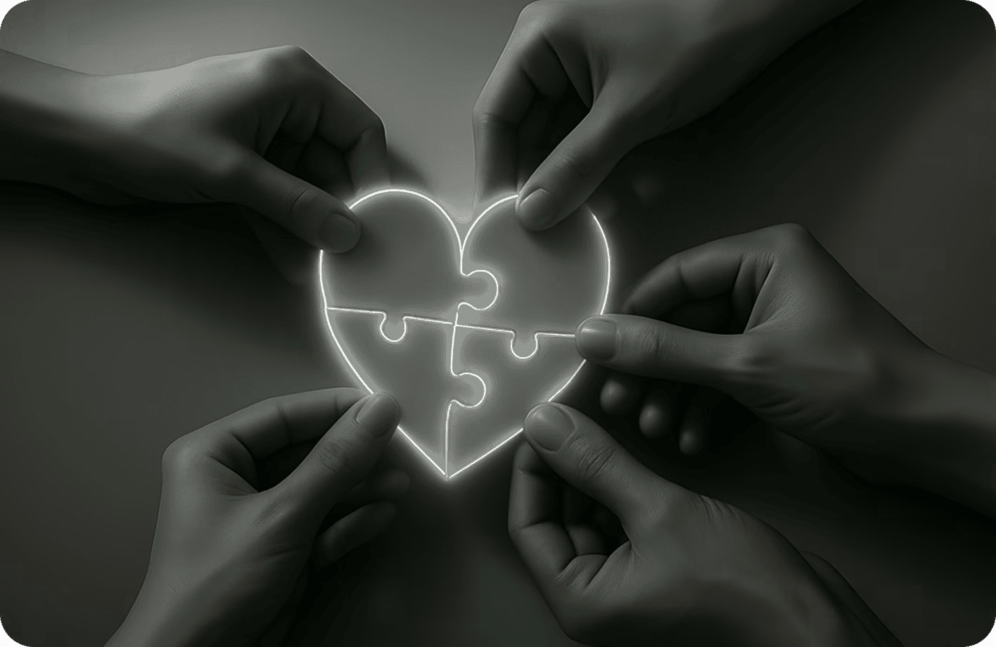 a black and white living room with a large tv