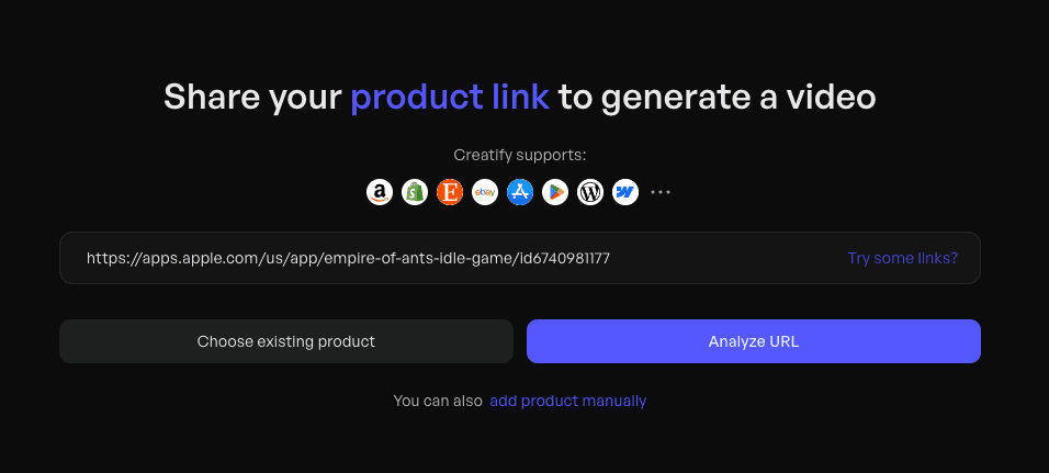 SS Share your product link