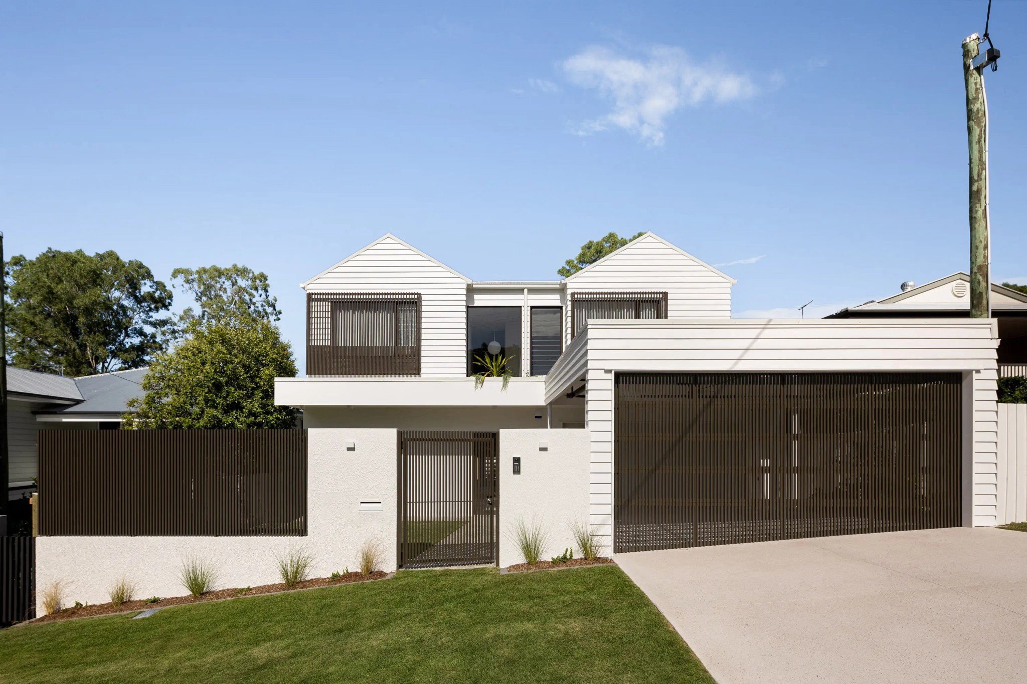 Front facade of Jacaranda House in. Brisbane