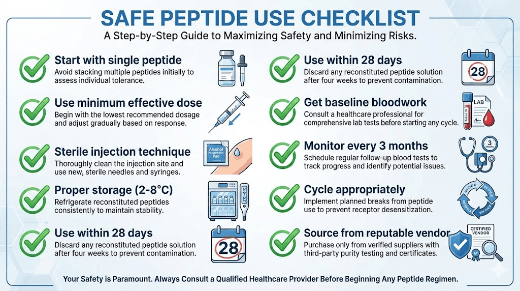 safest peptides for muscle growth