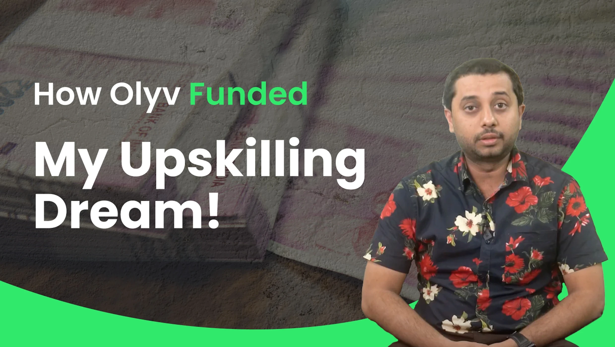 Olyv success story – upskilling funded for career growth.