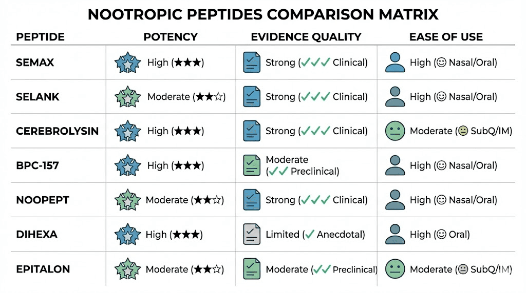 best nootropic peptides