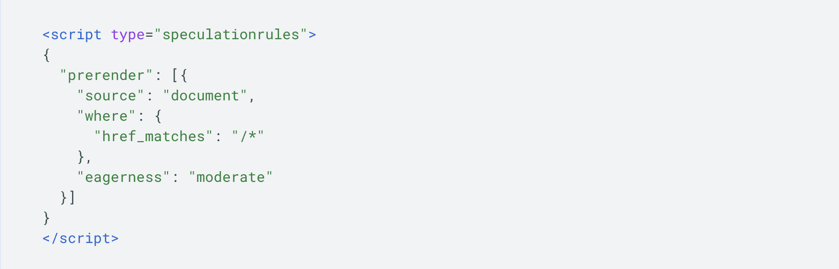 Speculation Rules API example