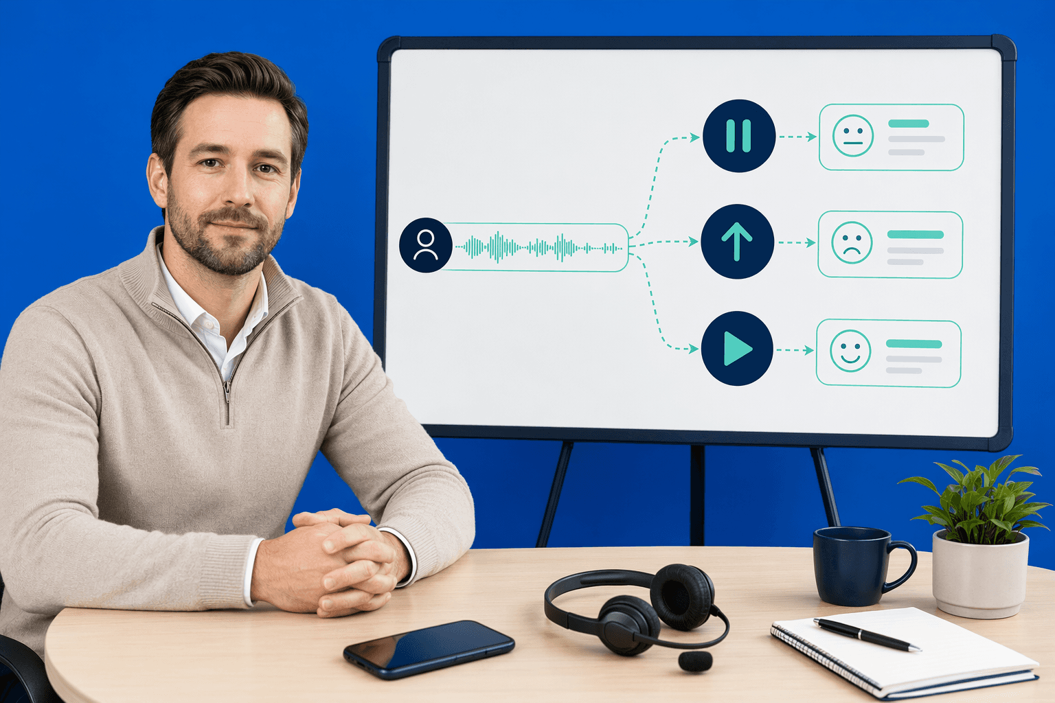 Illustration for: Behavioral Intelligence: Real-Time Debtor Sentiment and Escalation Logic