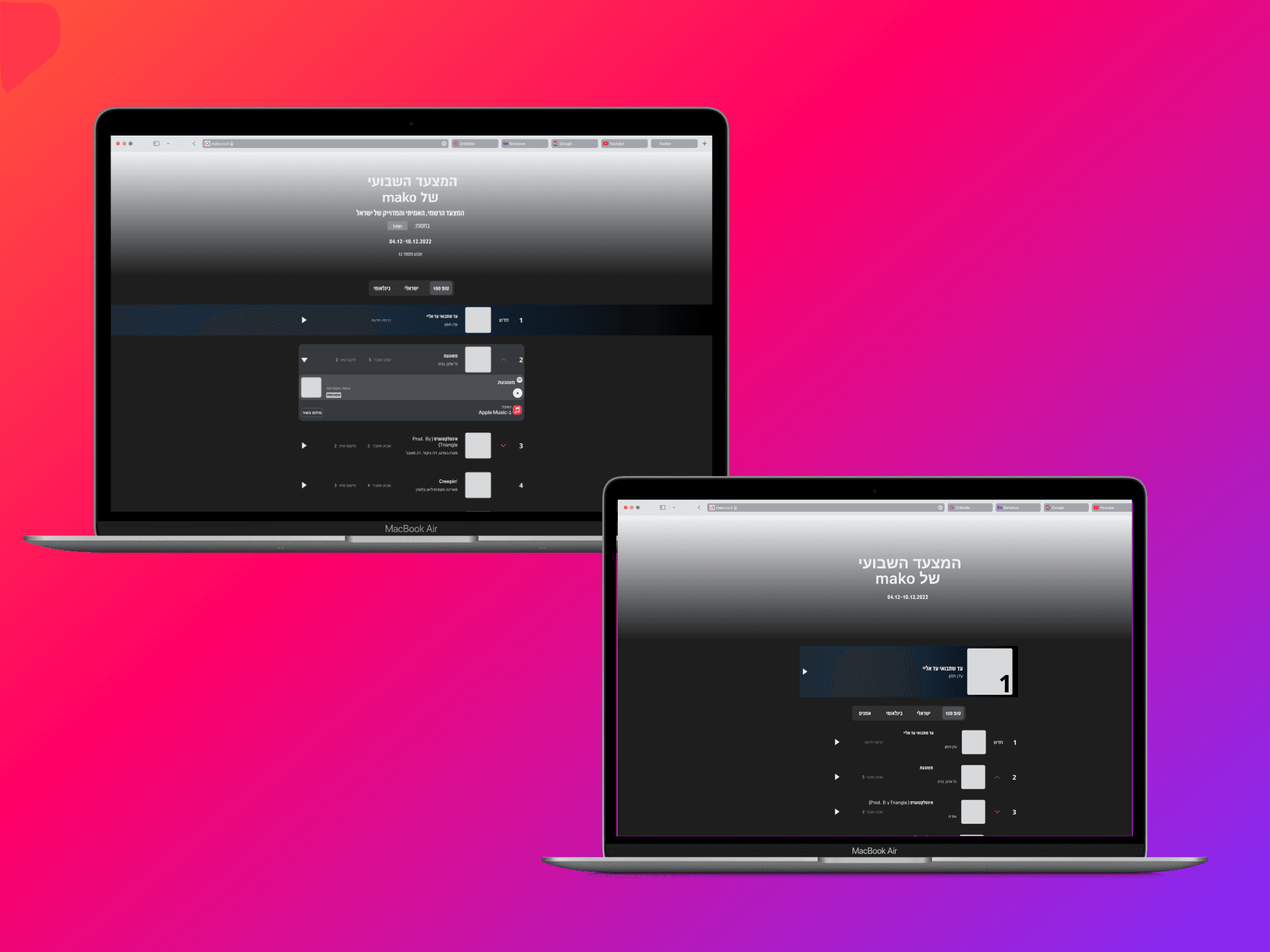 Mockups for desktop