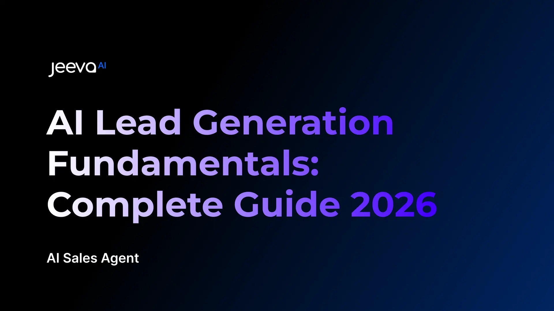 AI Lead Generation Fundamentals 