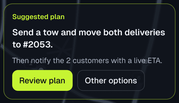 Reworked dashboard element: the plan.