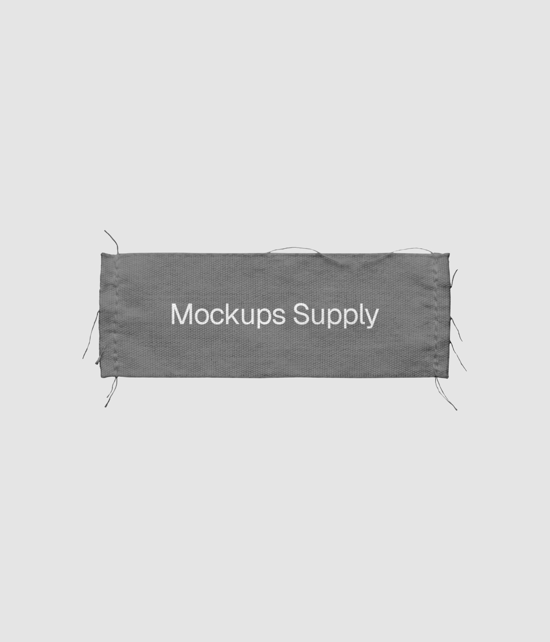 Woven clothing label mockup
