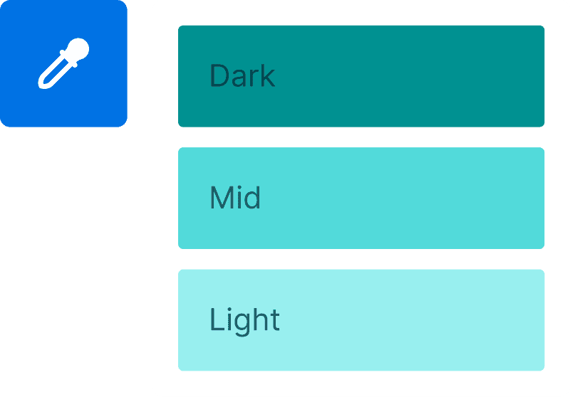 Symbolbild einer Farbauswahl