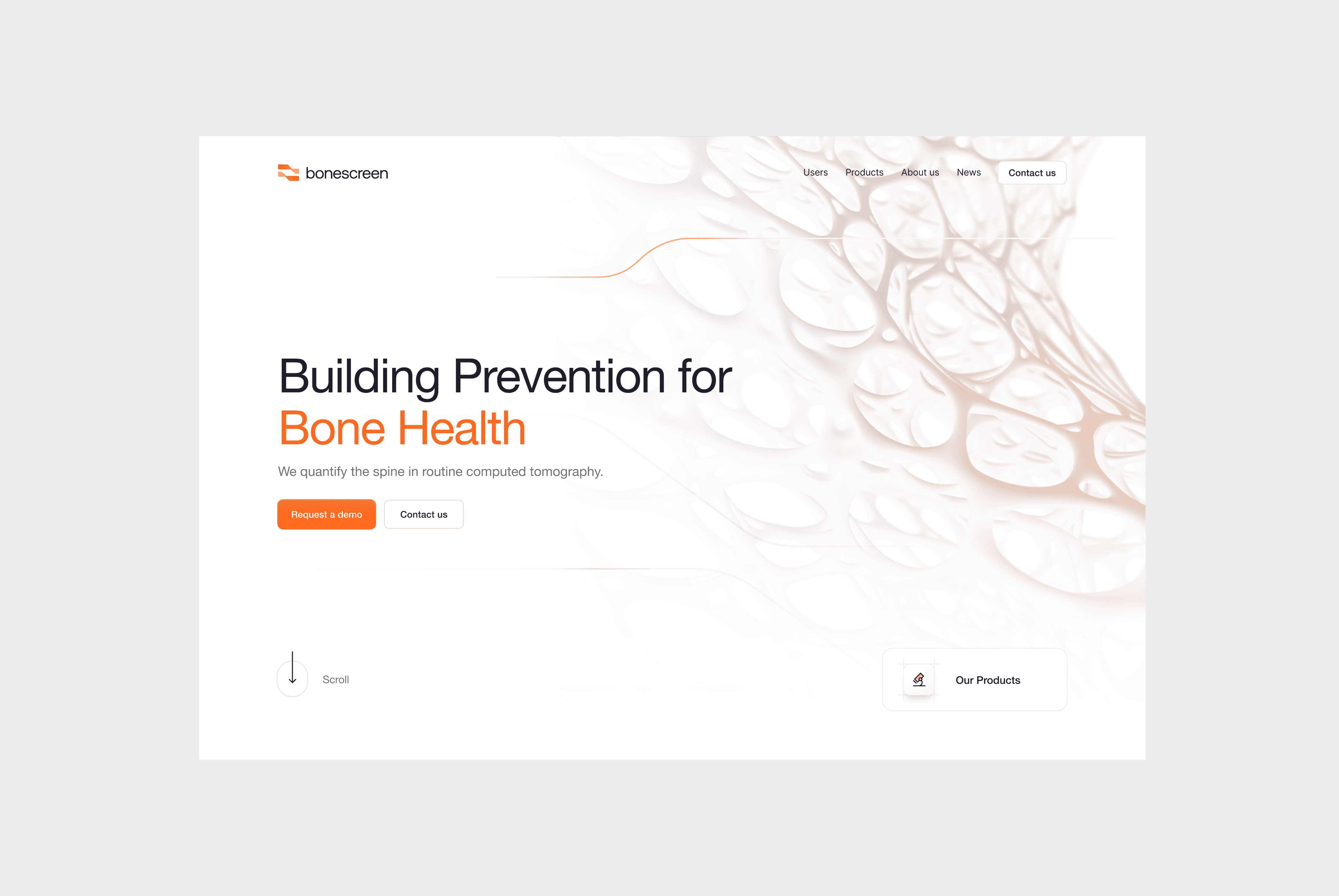 Bonescreen Website Details