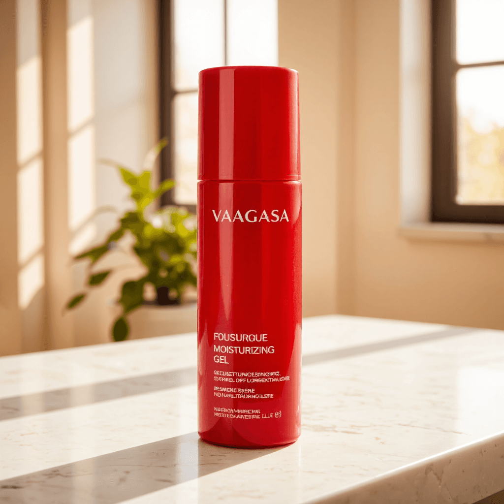 product photography of a bottle of moisturizing gel