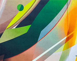 A close-up of a person wearing green-tinted glasses, with a serious expression and smooth skin.