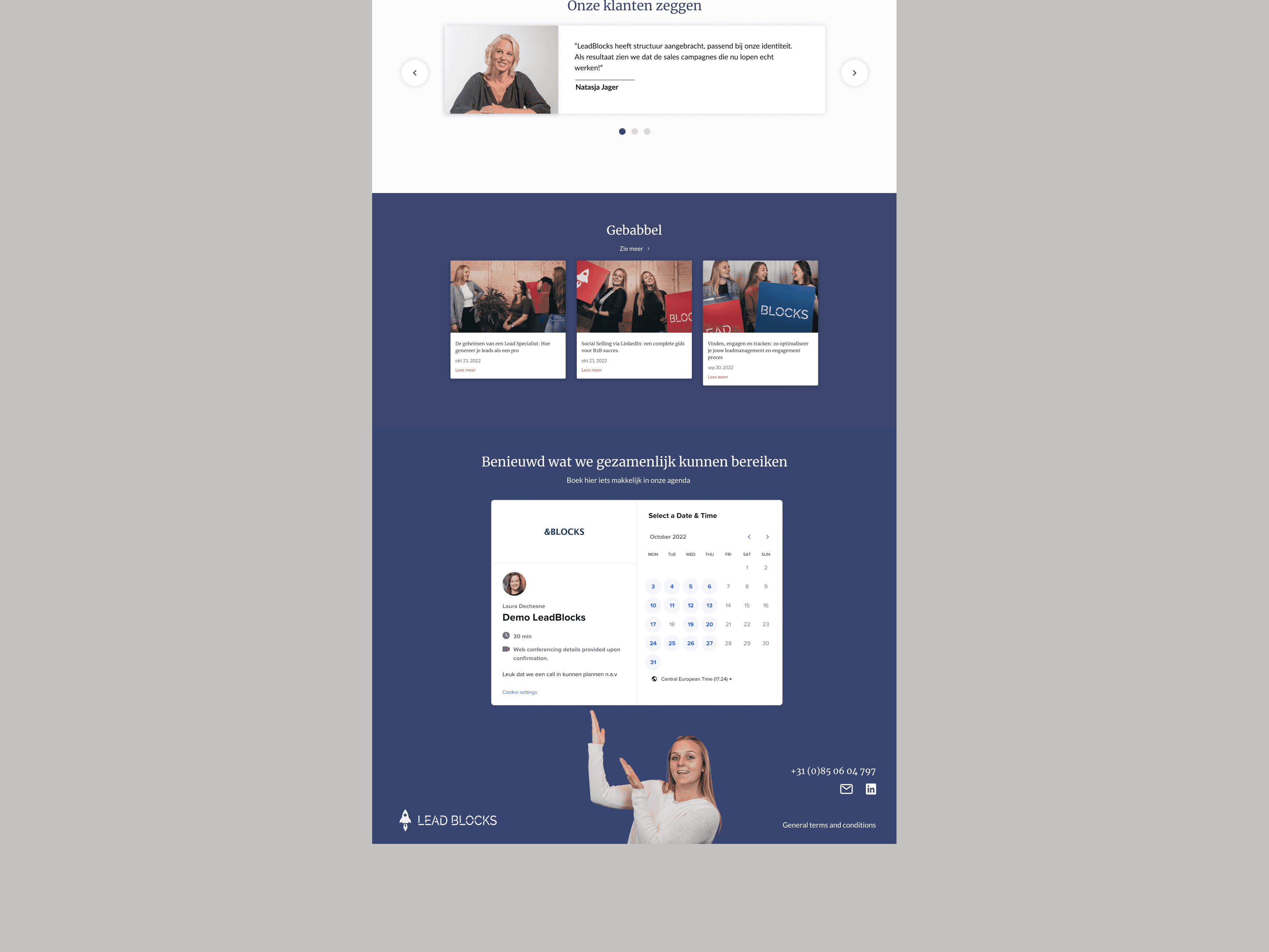 A screenshot from a website header