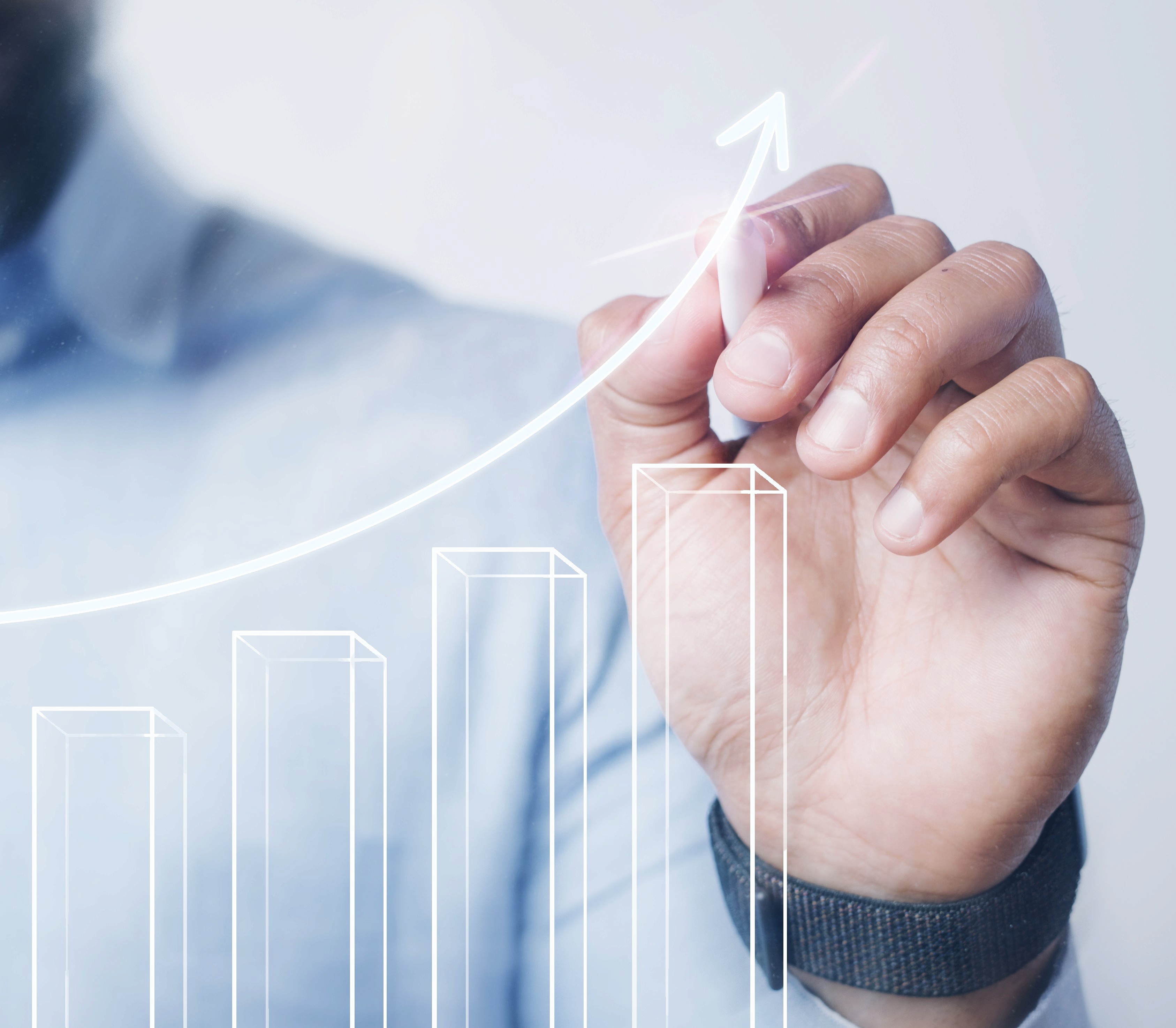 Graph showing an upward trend