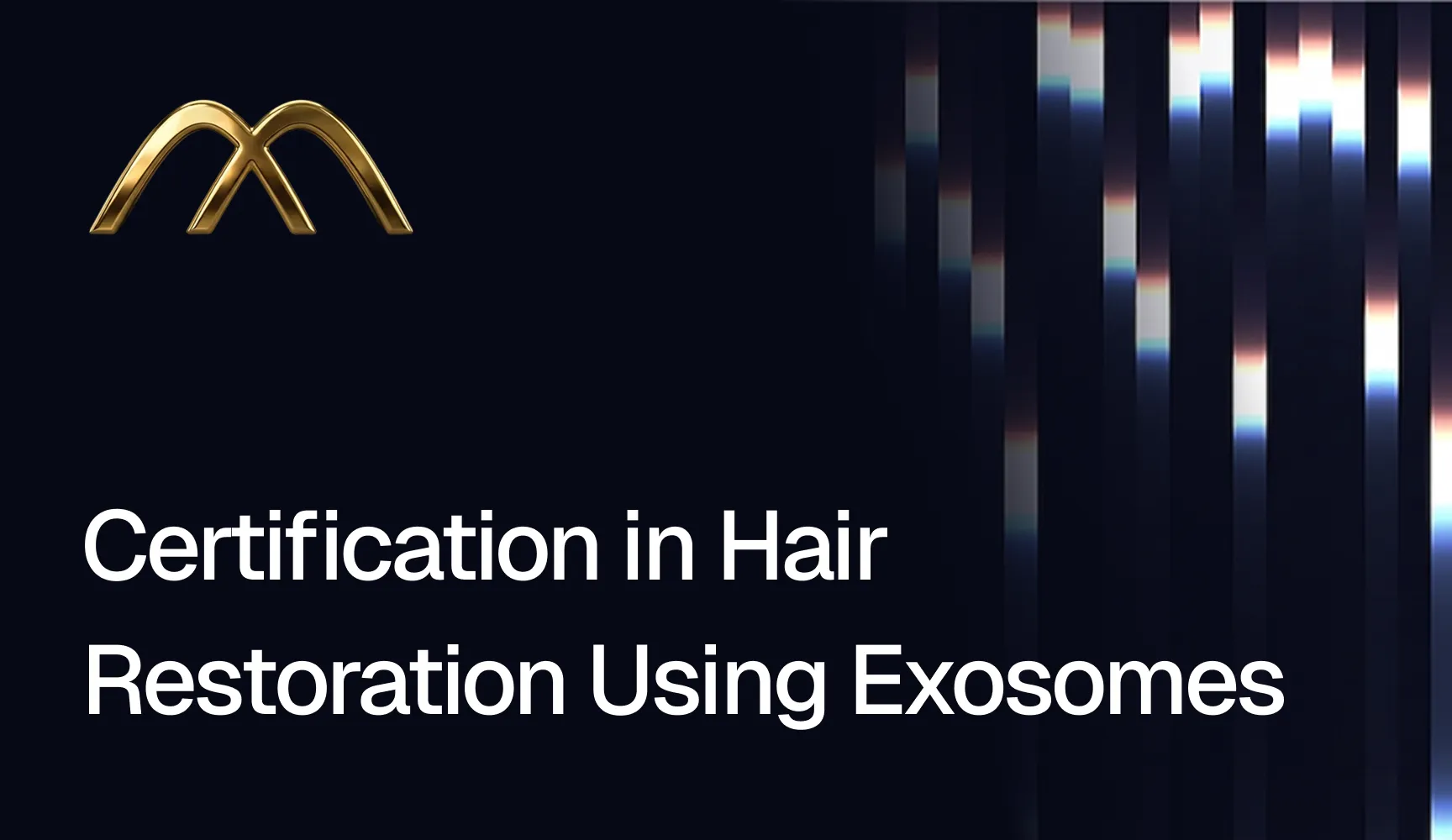 Course card for Certification in Hair Restoration Using Exosomes
