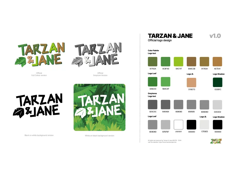 Tarzan en Jane brandbook