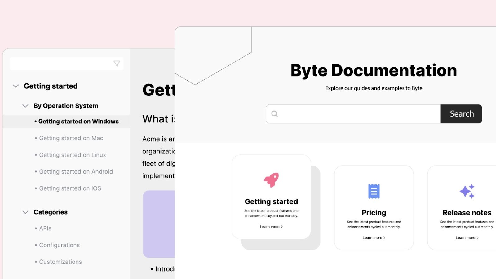 Document360's dedicated technical documentation knowledge base