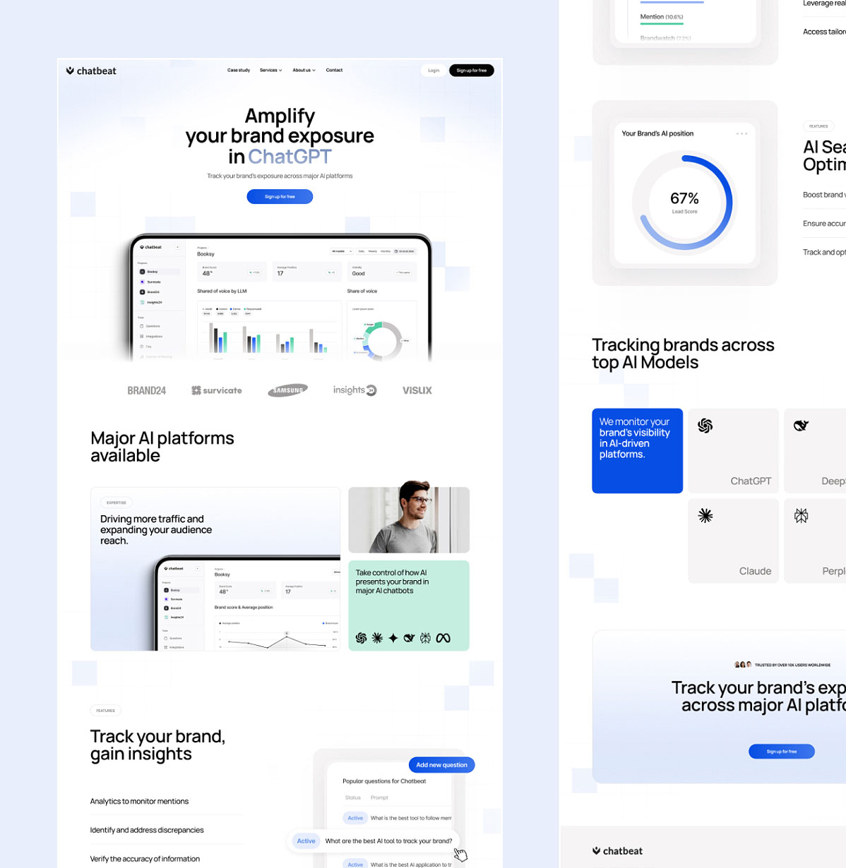 Chatbeat / visibility and credibility for brands in the age of LLM search