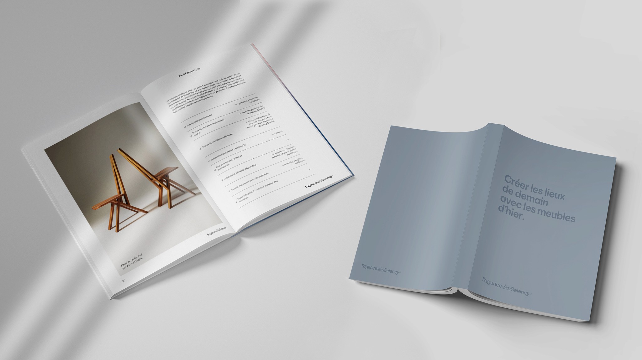 Branding luxe, création d'un magazine pour une marque de déco