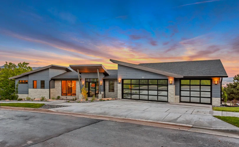 Architectural exterior of an Everest Builders residential project