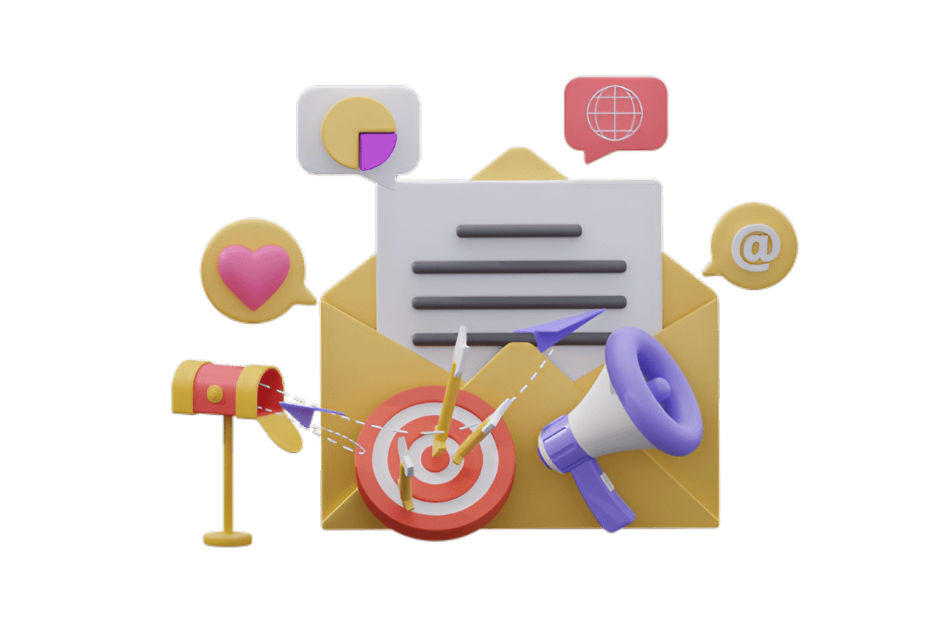 3D Email Marketing icon