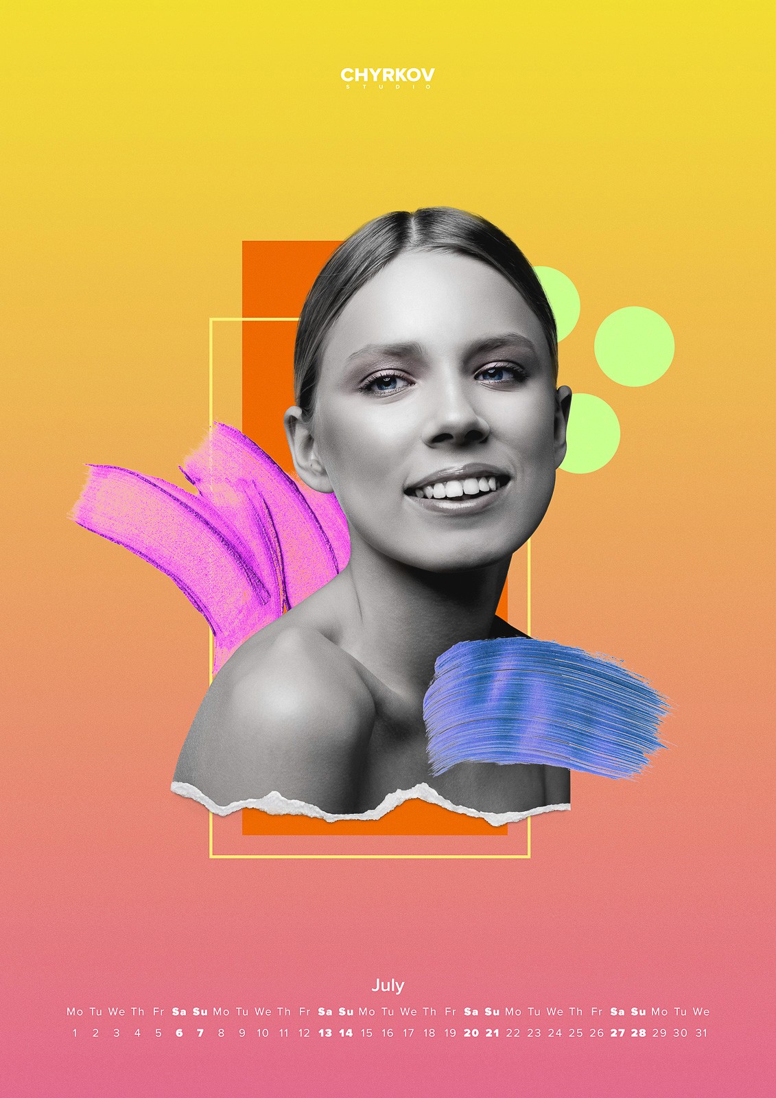 CHYRKOV studio 2019 calendar. Photographer: Sergei Chyrkov