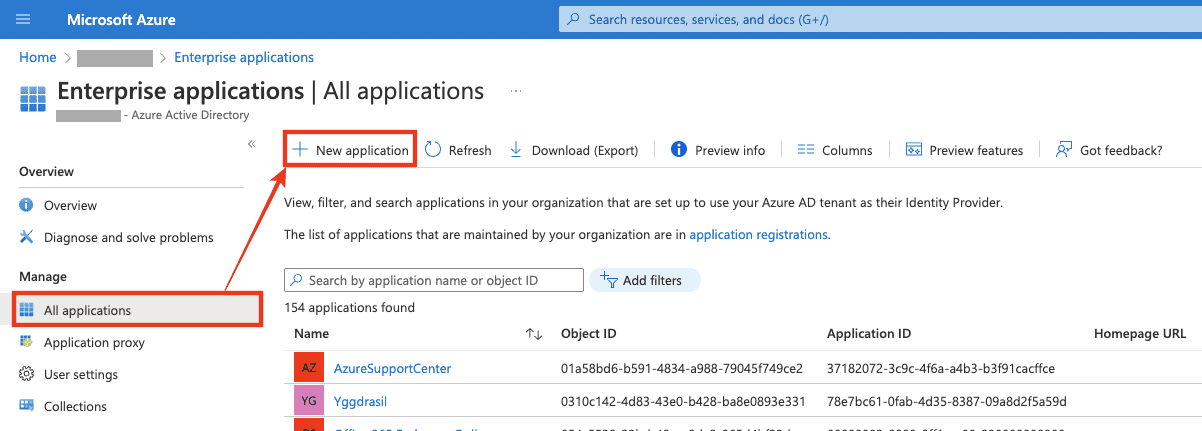 {'_type': 'localeString', 'en': 'Select All applications → New application.'}
