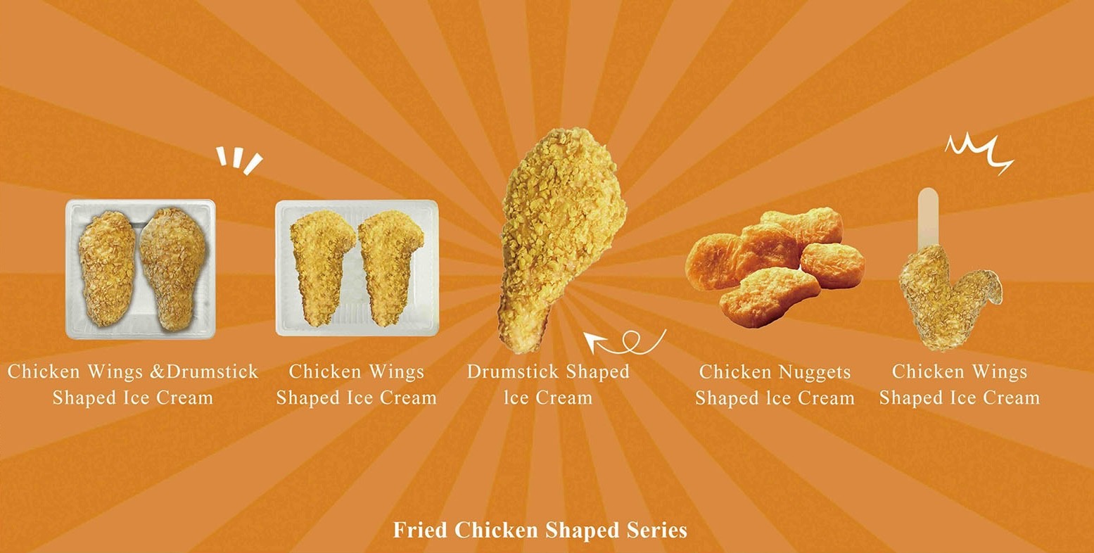 Image of a food-shaped ice cream set