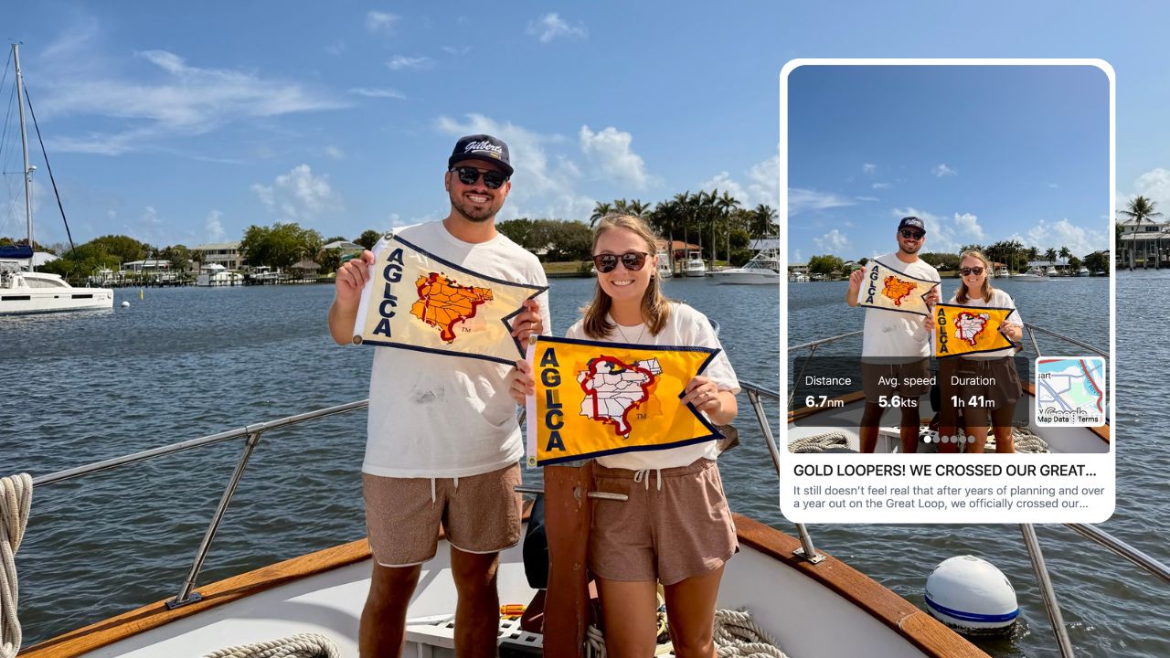 Navigatingnietzels crossing their Great Loop wake