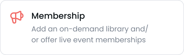 Online membership UI card