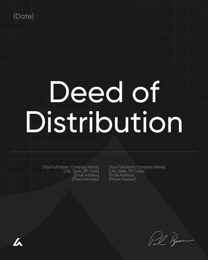 Deed of Distribution