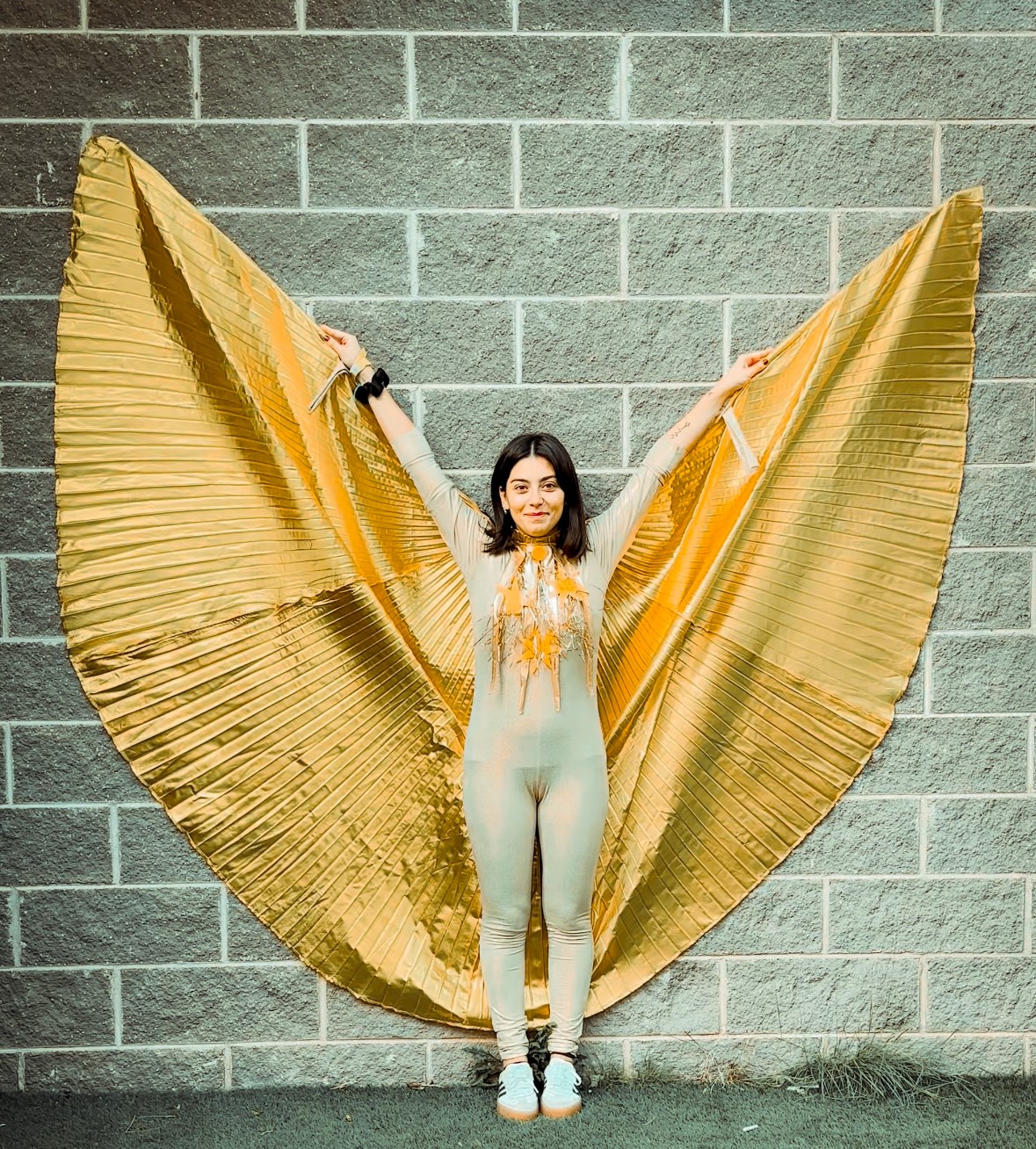 Close-up portrait of a person in natural lighting.