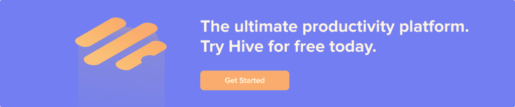 Hive IT project plan template