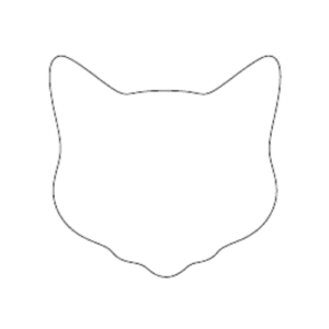 Sand Cat Outline