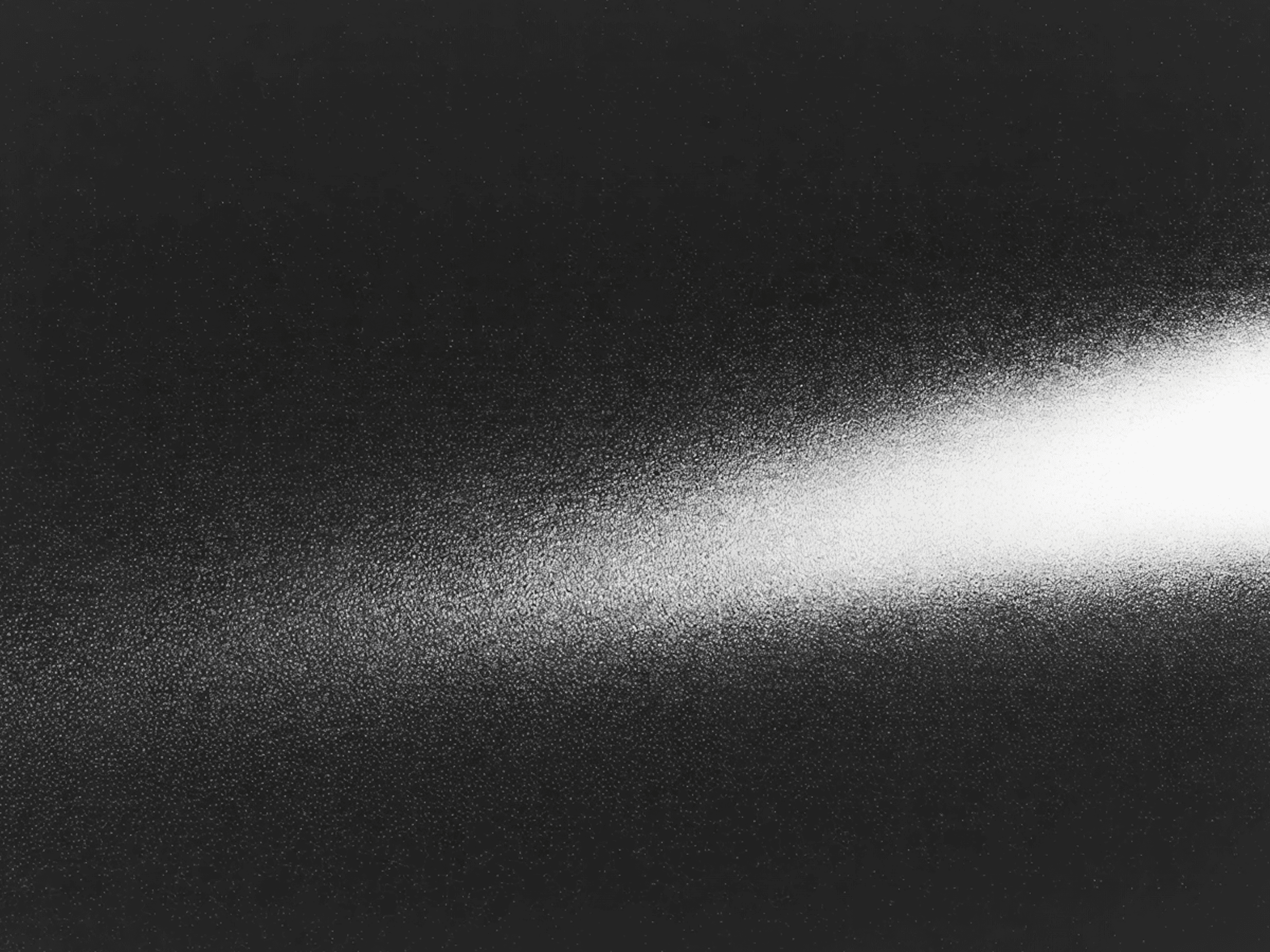 particle stream converging into dense beam, matter flow forming gravitational pull, minimal black and white space dust visualization, density and mass concept, abstract astrophysics field curvature