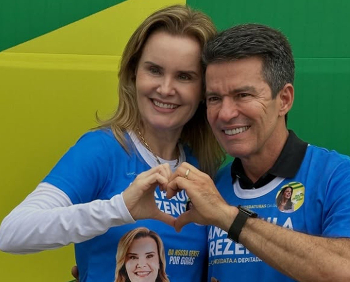 Ana Paula Rezende ao lado do prefeito de Mineiros, Aleomar Rezende (Foto: Divulgação)