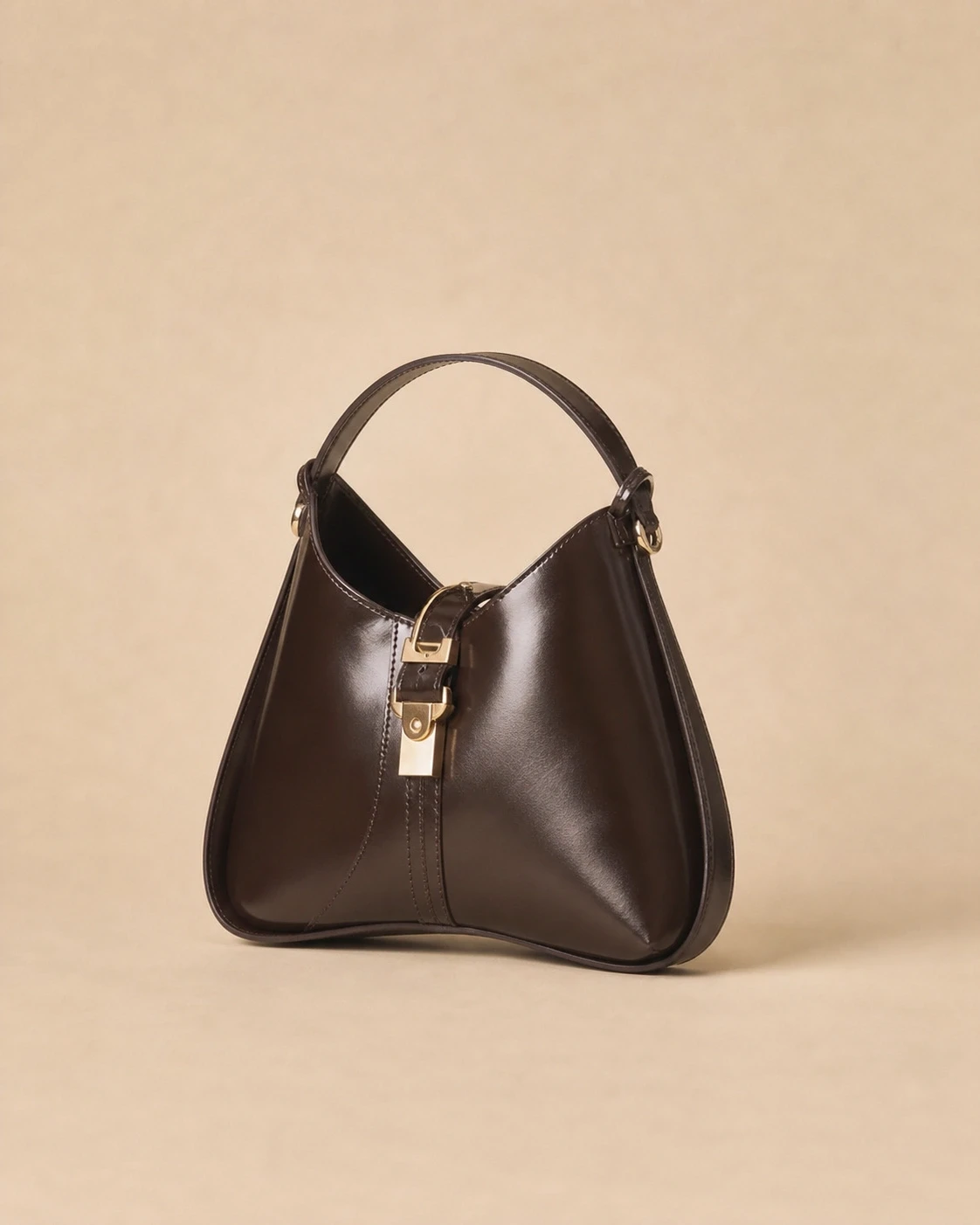 Espresso Leather Hobo Bag