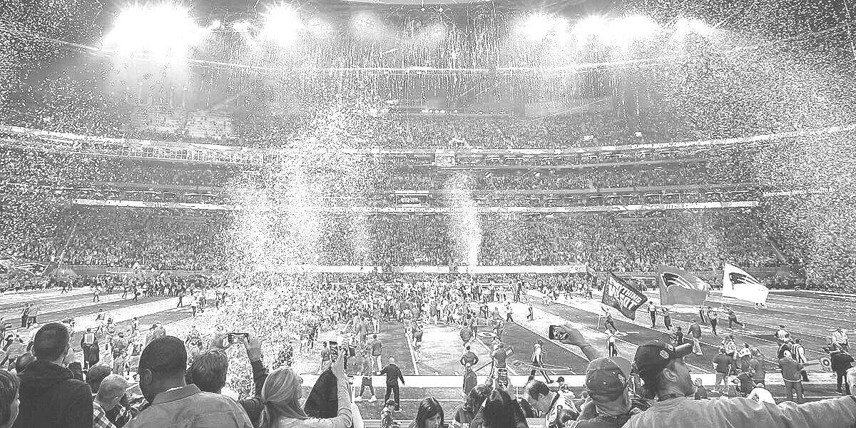 Super bowl image from stands