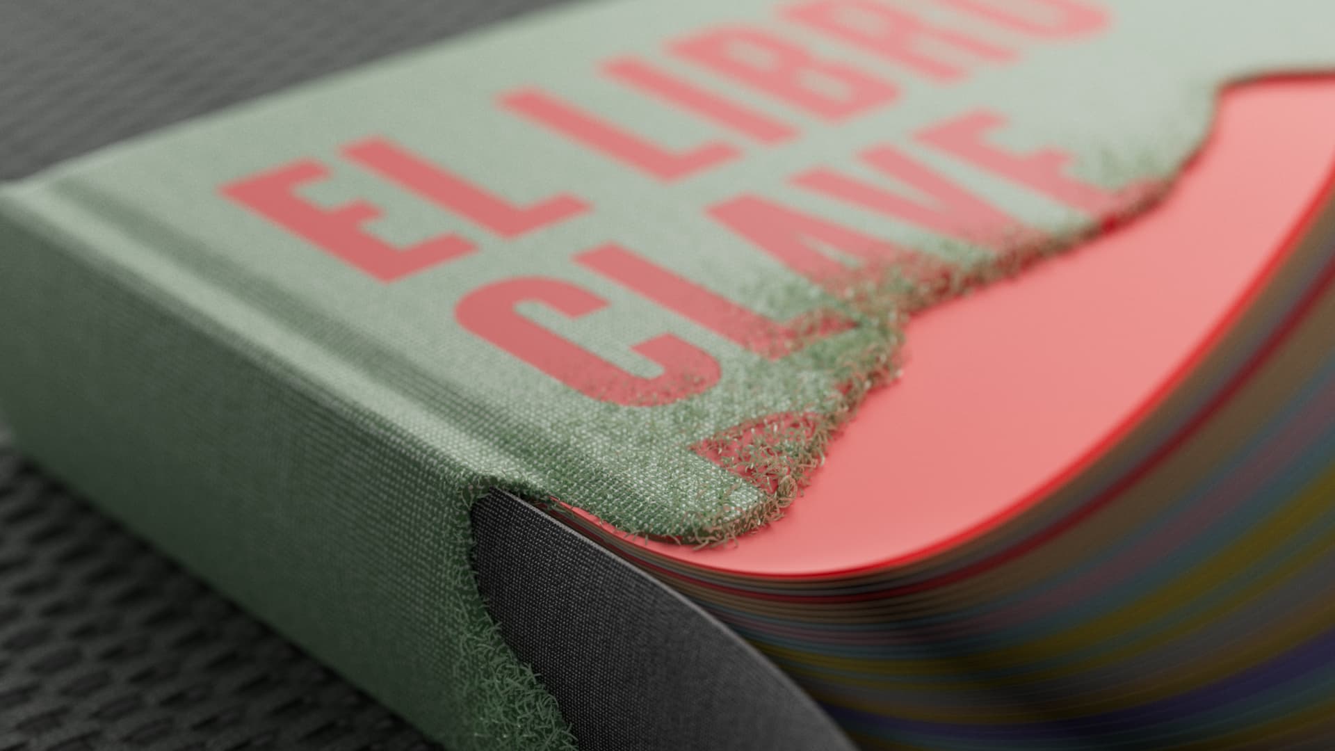 Floating pages for Accion by Este Studio. CGI Image