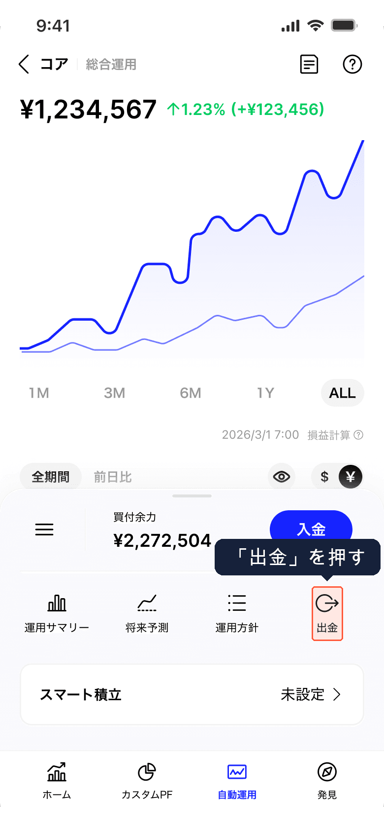 シートを開いた状態