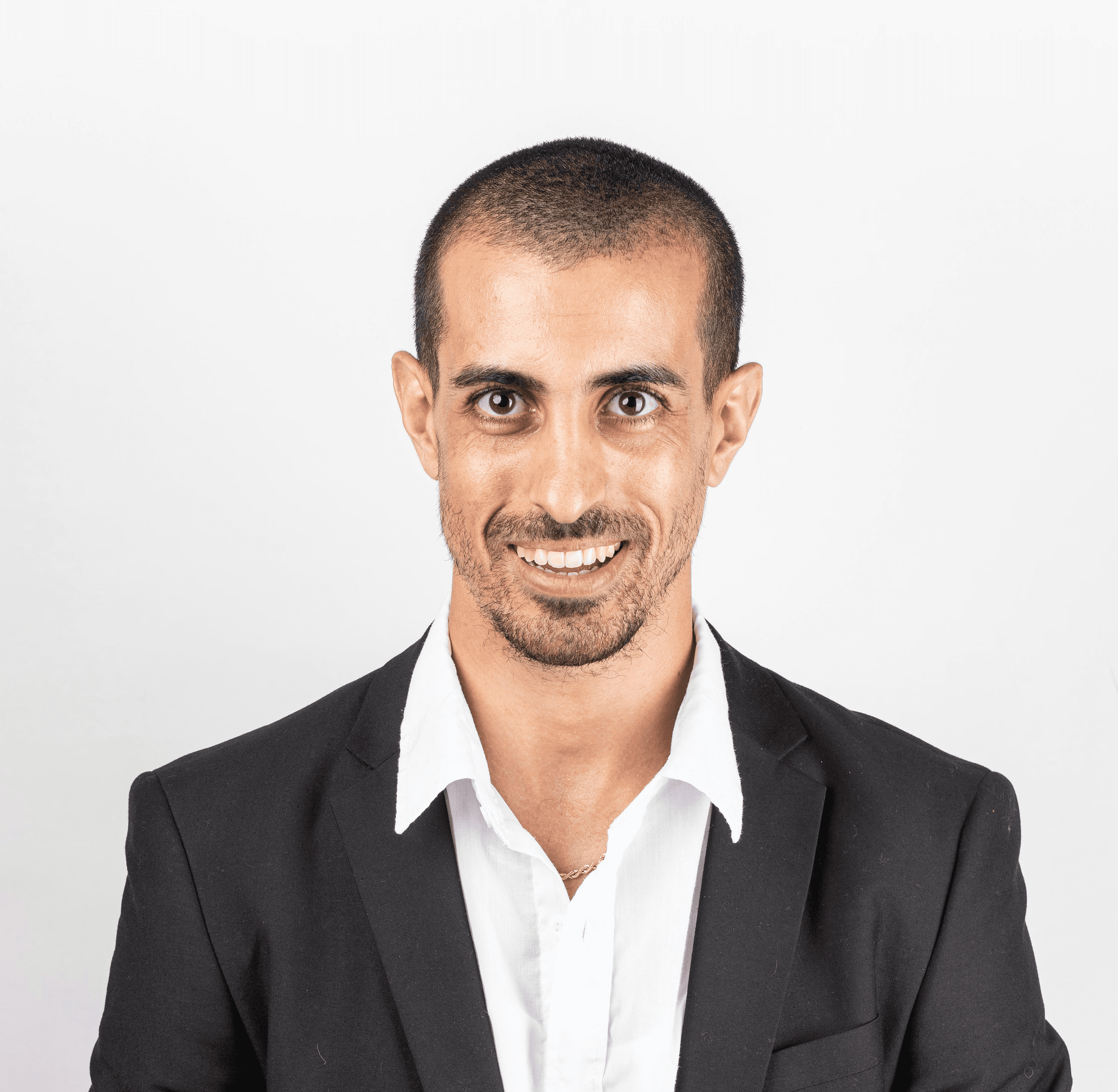 man in black suit jacket