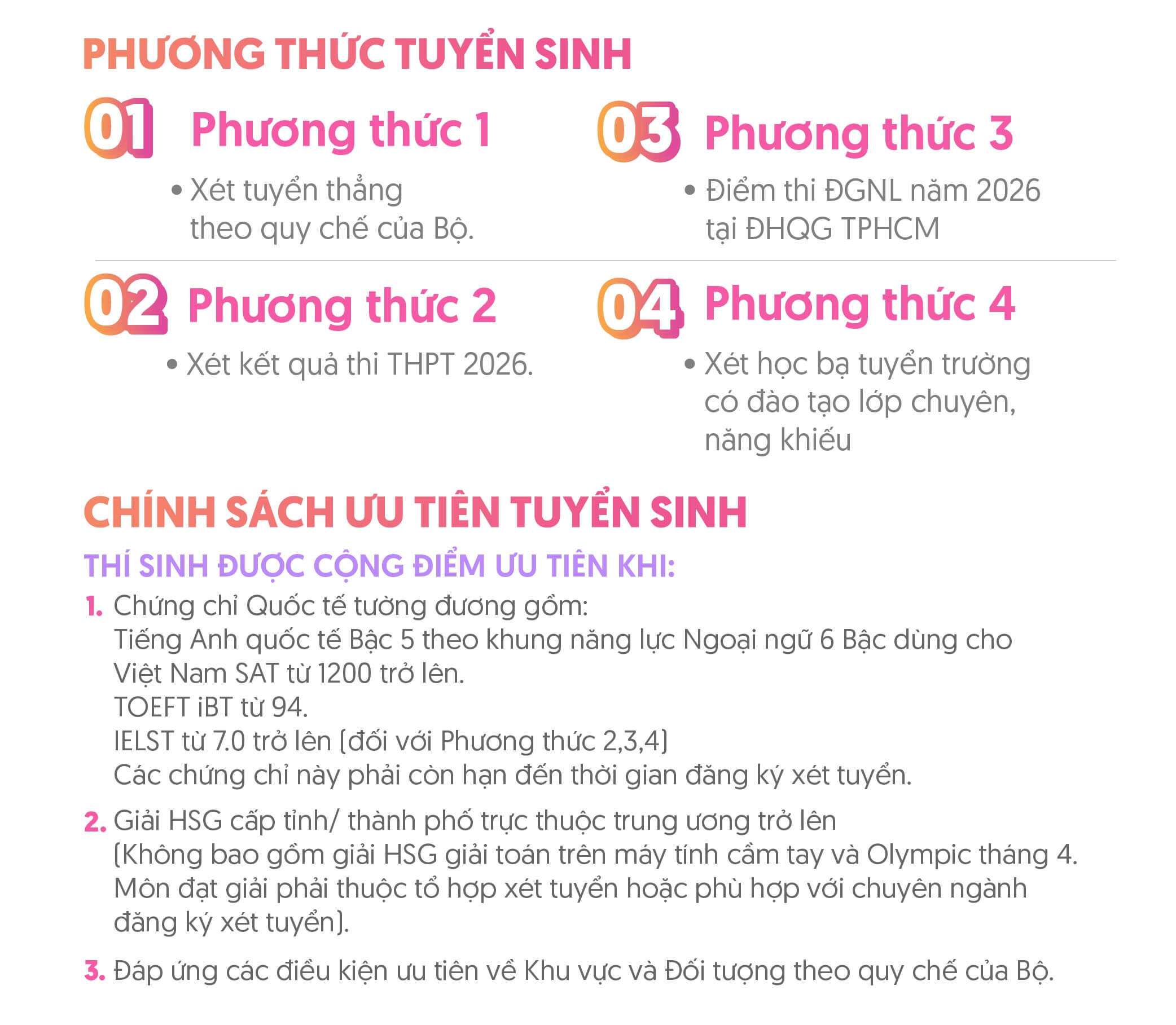 Tóm tắt thông tin tuyển sinh của trường Đại học Kiến trúc TP.HCM (UAH) năm 2026