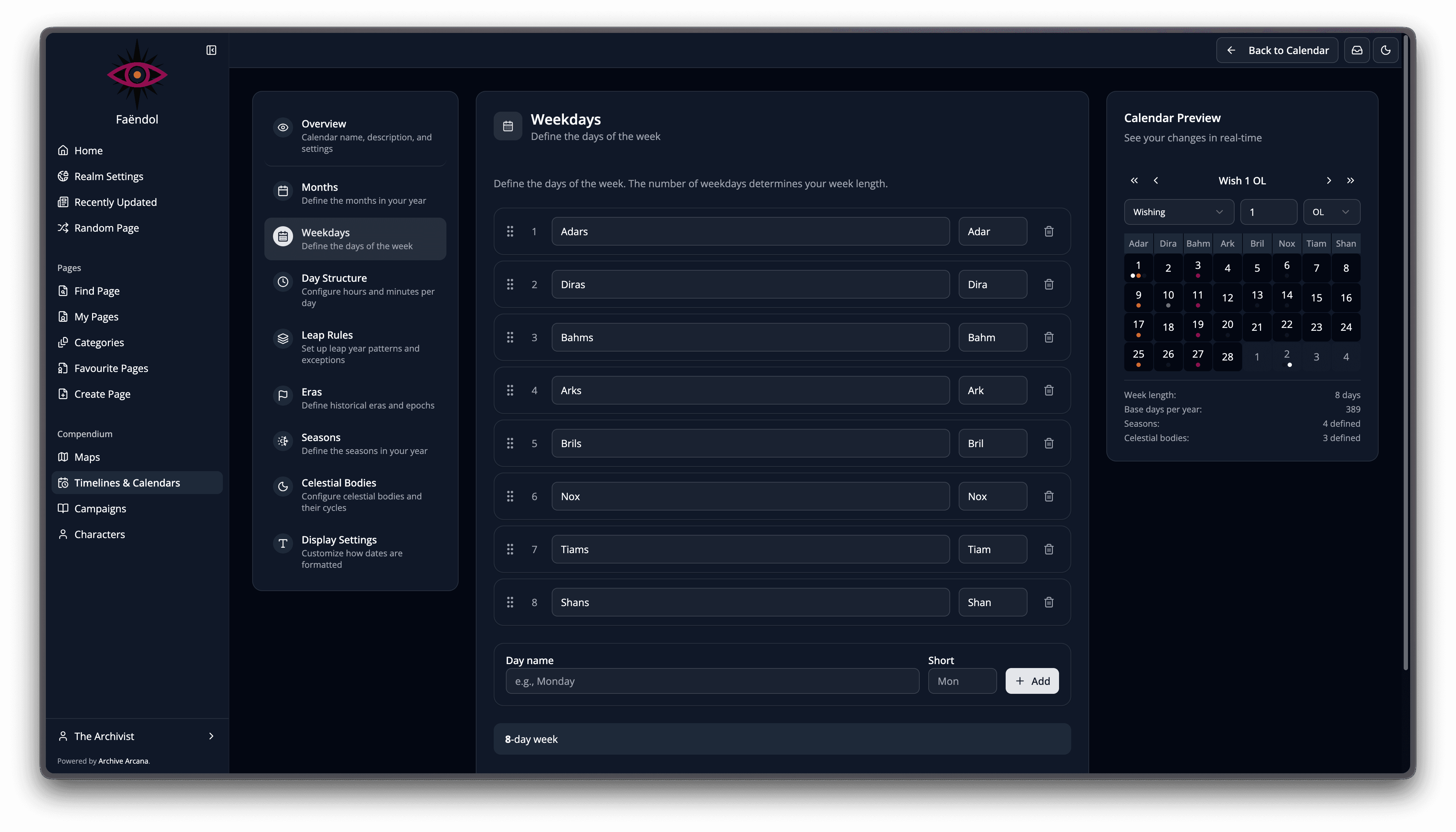 Easily create your very own calendar