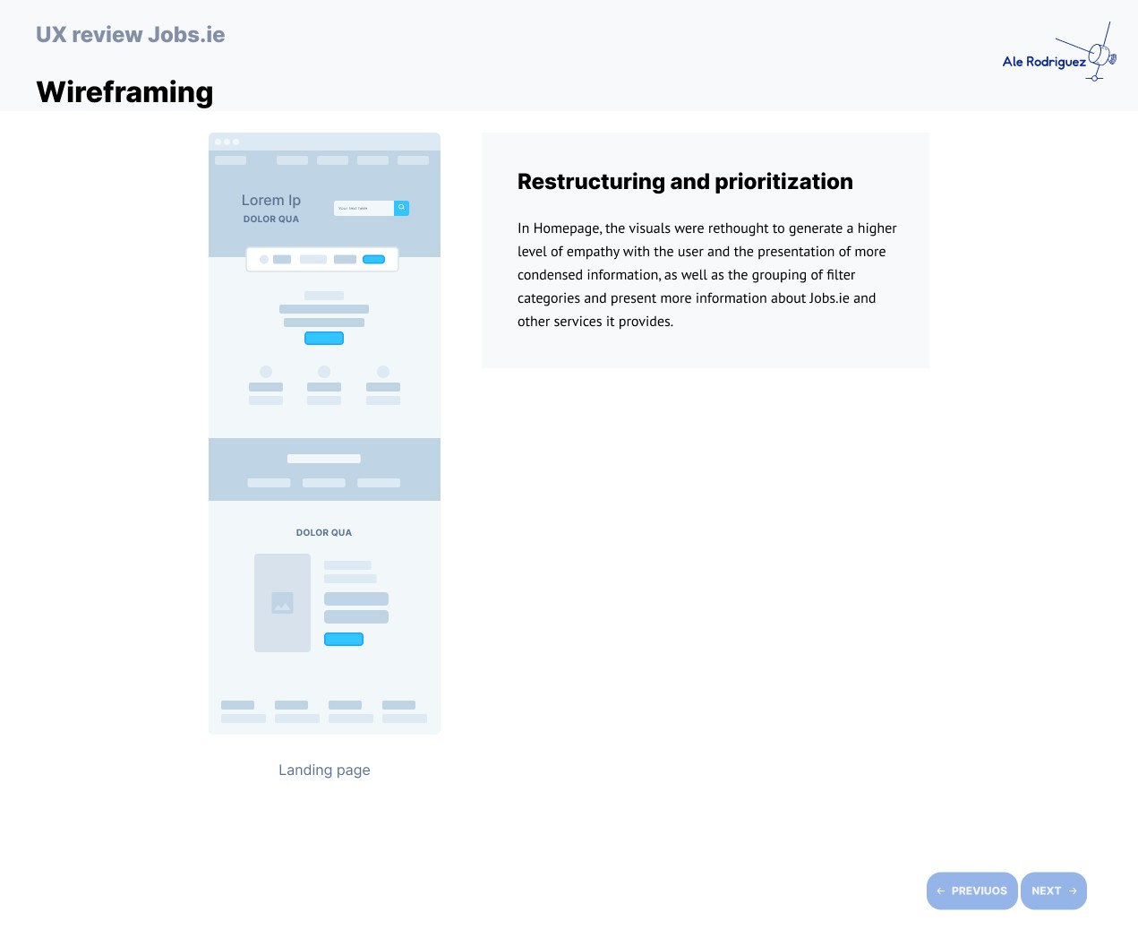 Wireframing 1 Jobs.ie 