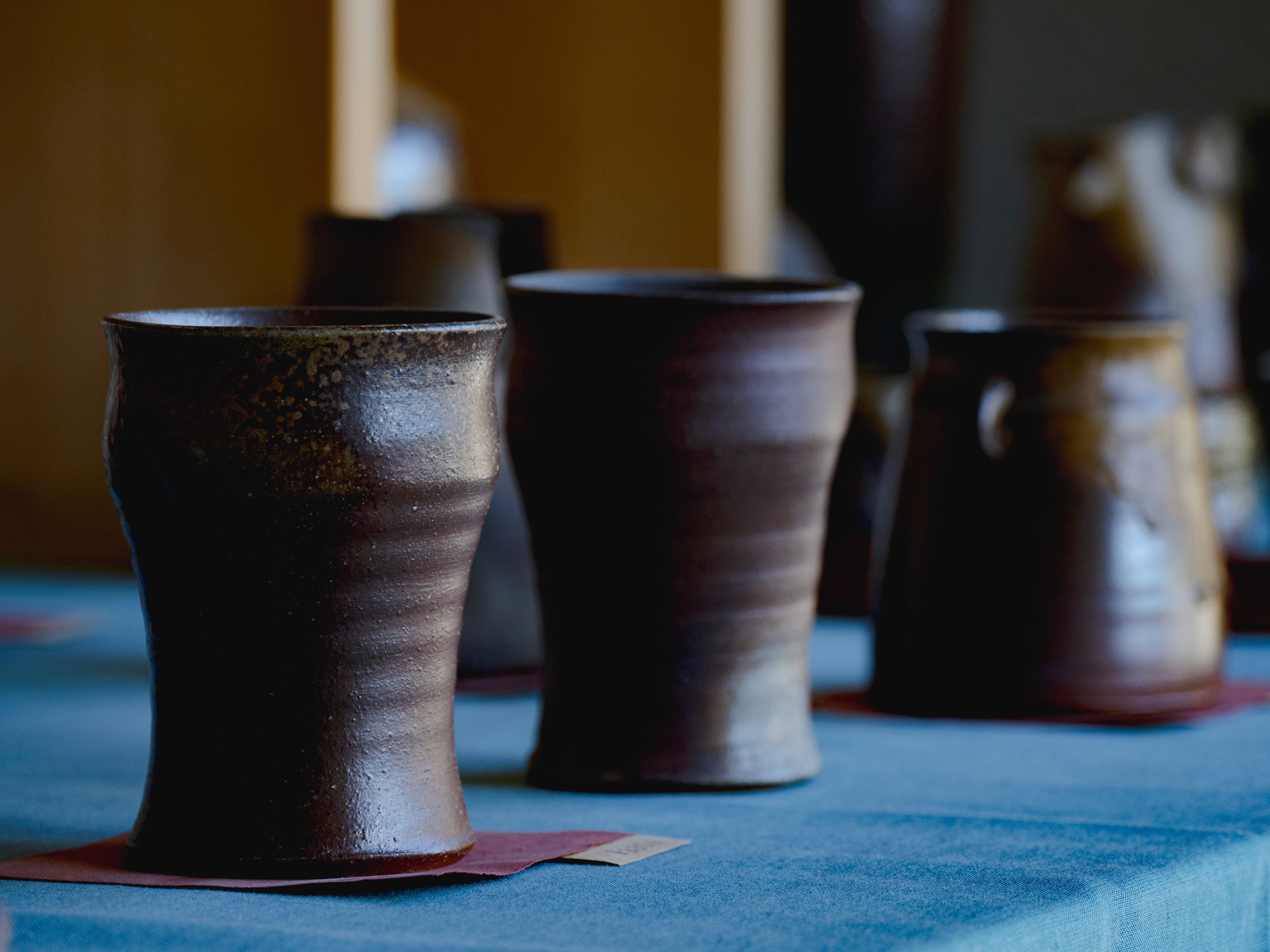 Dark colored Bizen pottery
