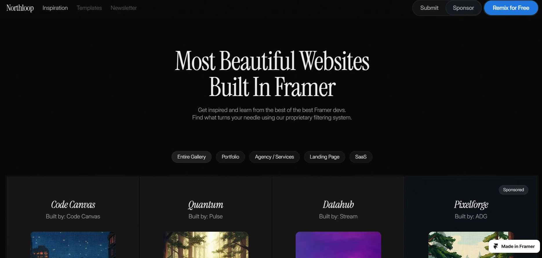 Best Framer Templates for Directory - Northloop 