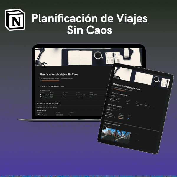 An image showing the Notion template 'Starter Pack' by KinaNotion
